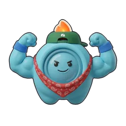 Buddy flexing